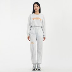 Elsso 女款休士頓字母大學T + 束口褲運動套裝