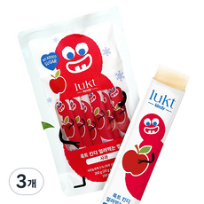 LUKT KINDY 冷凍果凍 10入, 3個, 蘋果, 200g