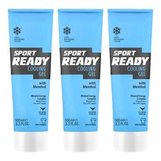 SPORT READY 斯博銳迪 COOLING GEL 極速復活凝膠 含薄荷醇 運動後適用 100ml, 3條, 1入