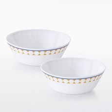 Corelle Brands 康寧餐具 Pyrex 牛奶玻璃湯碗, 2個, 和諧普普