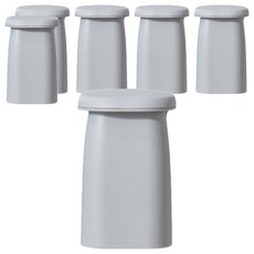 포유리빙 거꾸로 자석 양치컵, 그레이, 6개