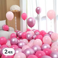 P&B UNITY 氣球 50入組 粉紅色, 2套, 03 嬰兒粉 4色混合 A