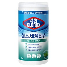 유한클로락스 청소세정티슈 프레시 센트 75매, 1개