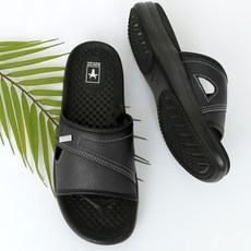 Altaika 男士雙層緩衝拖鞋 QR3-20MF, 黑色, 255