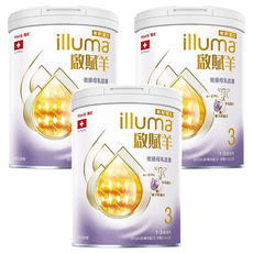 illuma 啟賦 羊3號幼兒成長配方奶粉 1-3歲, 800g, 3罐