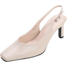 멜팅나인 여성용 직사각굽 슬링백힐 7cm BB7008