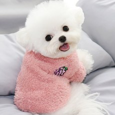 DingDong Pet 寵物超細纖維刷毛水果T恤, 葡萄