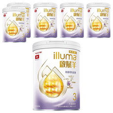 illuma 啟賦 羊3號幼兒成長配方奶粉 1-3歲, 800g, 6罐