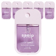 saeip 휴대용 손소독제 스프레이 라벤더, 40ml, 6개