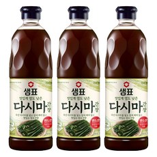 샘표 다시마 간장, 860ml, 3개