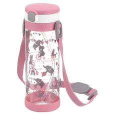 Richell 利其爾 吸管冷水壺, 粉紅派對, 450ml, 1個