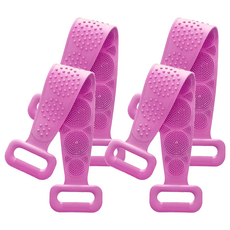 Bacogel 矽膠搓背巾, 紫色, 1入, 4個