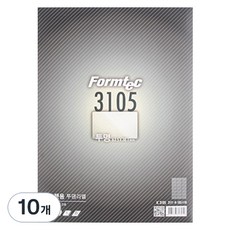 폼텍 전산라벨 IC-3105 잉크젯 투명 라벨지, 21칸, 10개