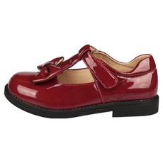 페이퍼플레인키즈 여아용 샤인 리본 구두