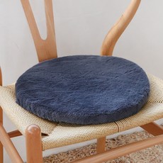 Lead home ELLE 溫暖極細纖維圓形冬季椅墊 2入