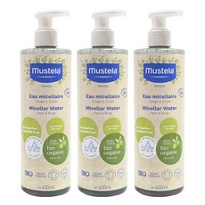 mustela 慕之恬廊 有機好橄潔膚水, 400ml, 3瓶