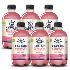 CAPTAIN KOMBUCHA 康普茶 樹莓口味, 6瓶, 400ml