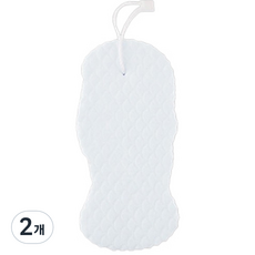 바이핏 3D 스펀지 압축 소프트 때밀이, 화이트, 1개입, 2개