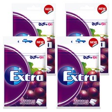 Extra 益齒達 木醣醇 無糖口香糖 香甜葡萄口味, 28g, 4包