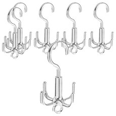 모나코올리브 크롬 4구 스카프 걸이, 실버, 6개