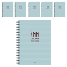 톡톡팬시 7mm라인 스프링노트, 민트, 6개입