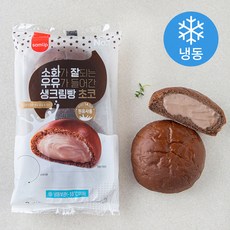 삼립 소화가 잘되는 우유가 들어간 생크림빵 초코 (냉동), 92g, 2개입, 1개