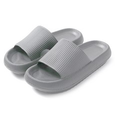 Life GONGyOU 柔軟氣墊蓬鬆辦公室拖鞋 高筒, 灰色, 280