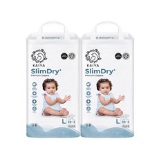 Kaiya Slim Dry Plus 優質黏貼型紙尿褲 男女通用, 大型(L), 88張