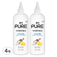 PURE 純 洗碗機用液體洗碗精, 750ml, 4個