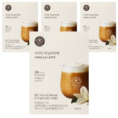 The Coffee Bean 香草拿鐵沖泡粉隨身包, 21.6g, 24條, 4盒