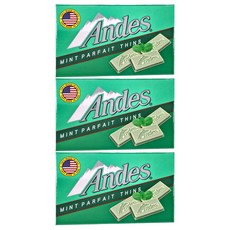 Andes 安迪士 薄荷帕妃薄片, 美國製, 38g, 3盒