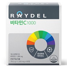 RAYDEL 維他命C 1000錠 79.2g, 60顆, 1個