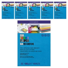 두성종이 OA 팬시페이퍼 컬러복사지 푸른색 180g R20, A4, 90개