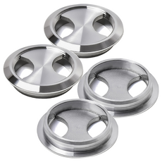 Sonjabisesang 鋁製電線蓋, 4個, 鍍鉻