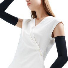 Jin Young Company夏季用手背保護袖套 2入, 黑色