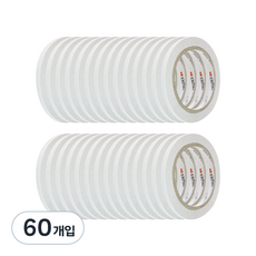 EMPIRE 工業用雙面膠帶 7mm x 20m, 60入, 白色半透明