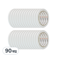 엠파이어 산업용 양면테이프 7mm x 20m, 화이트 반투명, 90개입