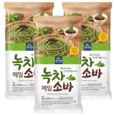 면사랑 녹차 메밀 소바, 292g, 3개