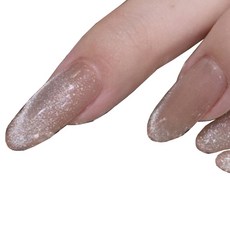 市集感性貓眼長款穿戴式美甲片, 2個, 款式3