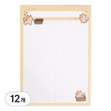 recoz Lili & Coco 方格筆記本 A4, 02 Study Lili, 12個, 30張