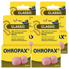 OHROPAX 安耳悠 CLASSIC 蠟丸耳塞, 12入, 4盒