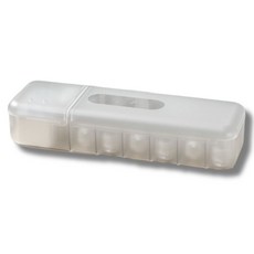 블루레이크 다용도 전선 정리함 반투명, 1개, 화이트