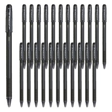 Uni 三菱 JETSTREAM JETSTREAM 0.7mm 帶蓋式原子筆, 黑色, 24入