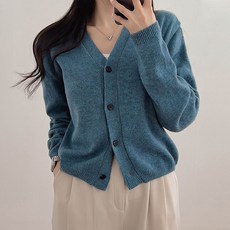 아이엠베스트 여성용 디토 캐시미어 브이넥 가디건