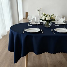 Logro 餐桌桌布 活動用, 1個, 大(160 x 280 cm), 海軍藍