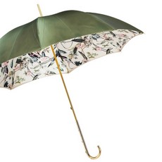 PASOTTI 女款女款花朵橄欖雙面珠飾銅製手動雨傘 WD455C22