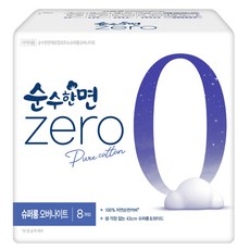 순수한면 제로 슈퍼롱 날개형 오버나이트, 8개입, 1개