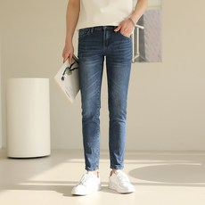 PLAYS 男性用刮痕磨損水洗直筒牛仔褲