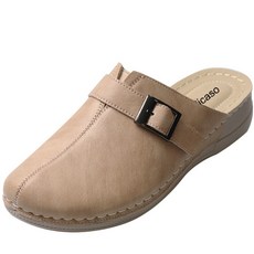 Picaso 釦帶皮革拖鞋