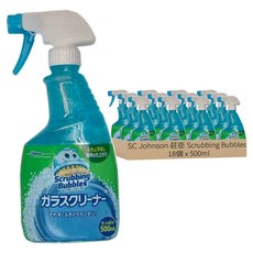 SC Johnson 莊臣 Scrubbing Bubbles 玻璃清潔噴霧, 18個, 500ml